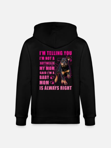 Rottweiler Spruch - Stanley/Stella Unisex Bio-Kapuzenjacke CULTIVATOR - Schwarz