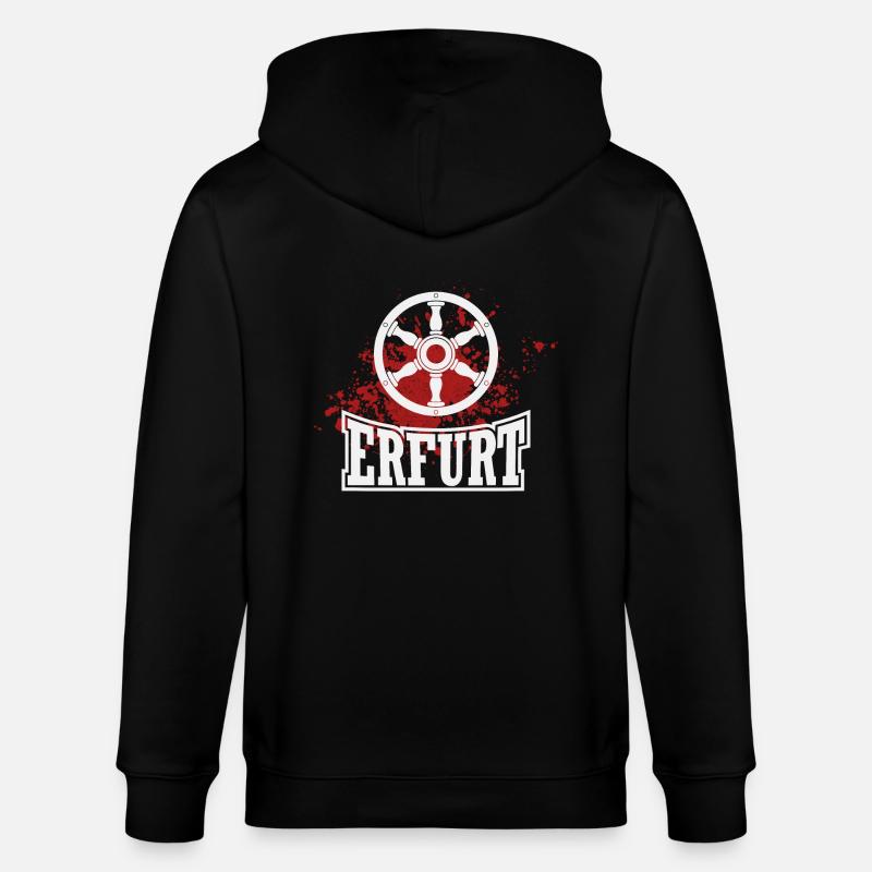 Erfurt - Stanley/Stella Unisex Bio-Kapuzenjacke CULTIVATOR  - Schwarz