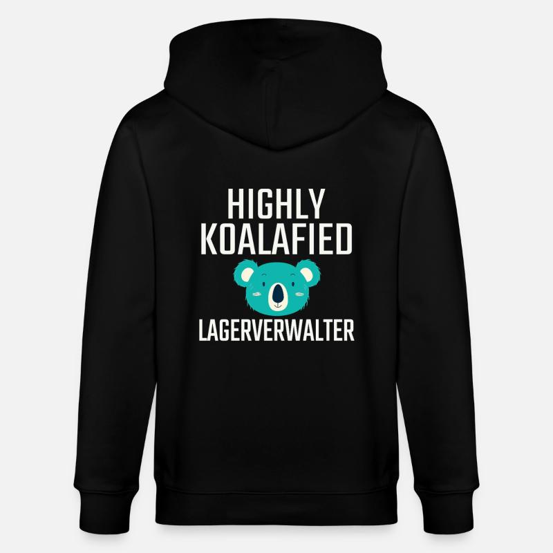 Lagerverwalter Koalafied - Stanley/Stella Unisex Bio-Kapuzenjacke CULTIVATOR  - Schwarz