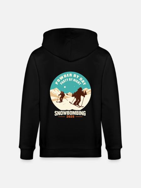 Snowbombing 2025 - Stanley/Stella CULTIVATOR  Unisex Organic Hooded Jacket - black