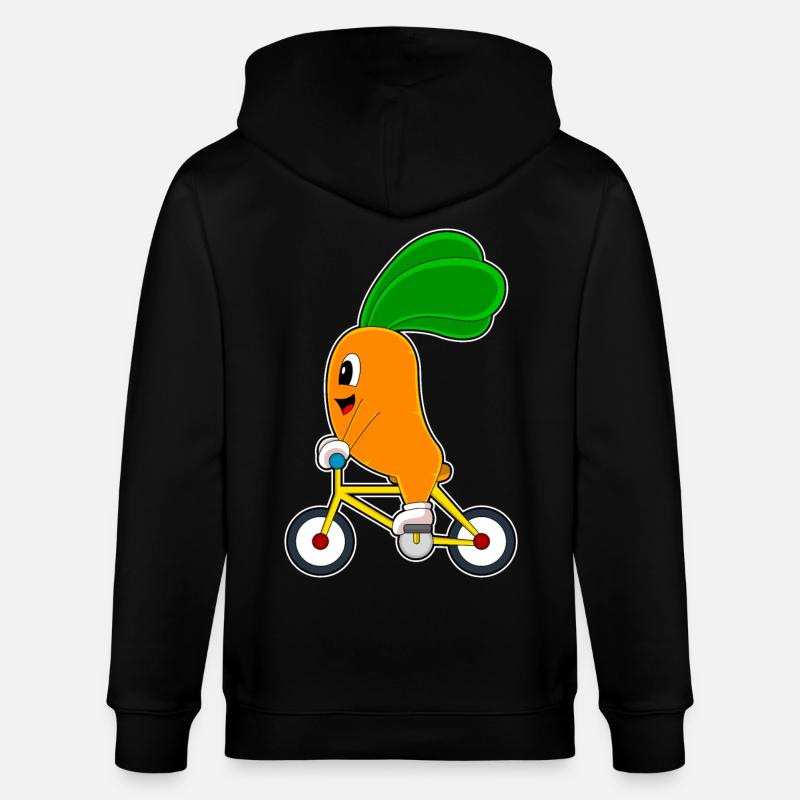 Carotte Vélo - Veste à capuche bio CULTIVATOR Stanley/Stella Unisexe - noir