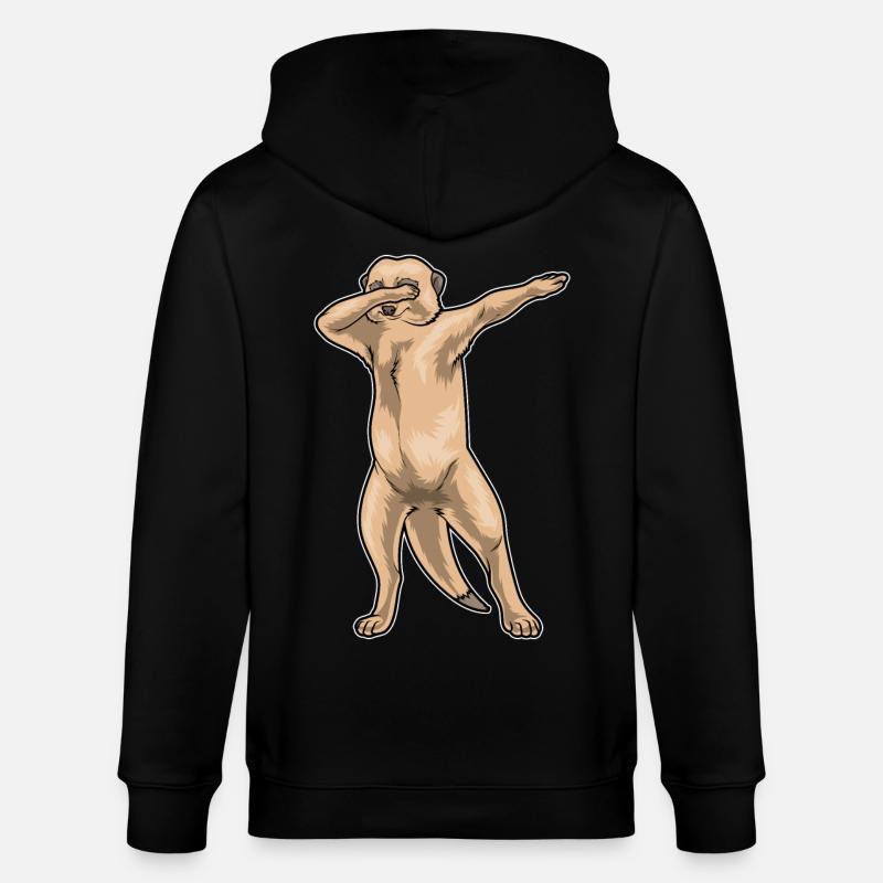 Danse hip hop suricate - Veste à capuche bio CULTIVATOR Stanley/Stella Unisexe - noir
