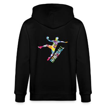 Saut de handball - Veste à capuche bio CULTIVATOR Stanley/Stella Unisexe - noir - Dos - Anna (173cm)