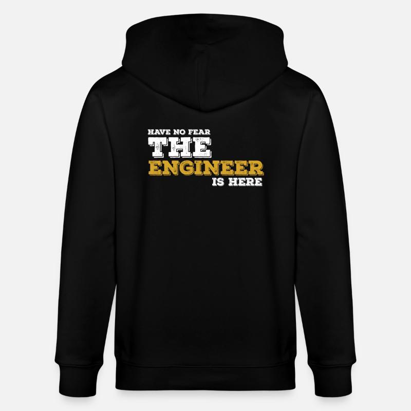 Ingenieur Engineer Techniker Geschenk Idee - Stanley/Stella Unisex Bio-Kapuzenjacke CULTIVATOR  - Schwarz