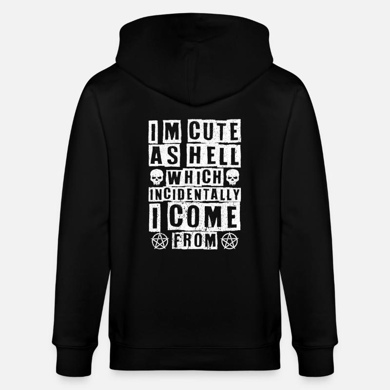 Gothic geschenke - Stanley/Stella Unisex Bio-Kapuzenjacke CULTIVATOR  - Schwarz