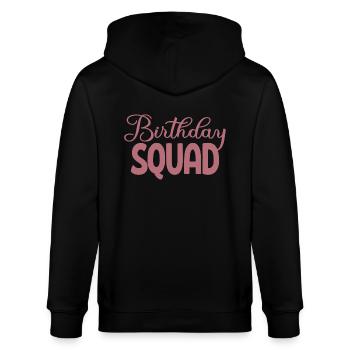 Birthday Squad Matching Gruppe Geburtstagsfeier Geschenk - Stanley/Stella Unisex Bio-Kapuzenjacke CULTIVATOR  - Schwarz - Hinten - Anna (173cm)