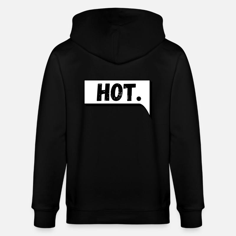 Bulle de dialogue Comic Hot - Veste à capuche bio CULTIVATOR Stanley/Stella Unisexe - noir