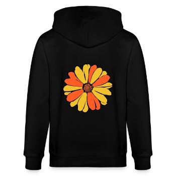 Muttertags Geschenk Mutter Muttertag Geschenkidee  - Stanley/Stella Unisex Bio-Kapuzenjacke CULTIVATOR  - Schwarz - Hinten - Anna (173cm)