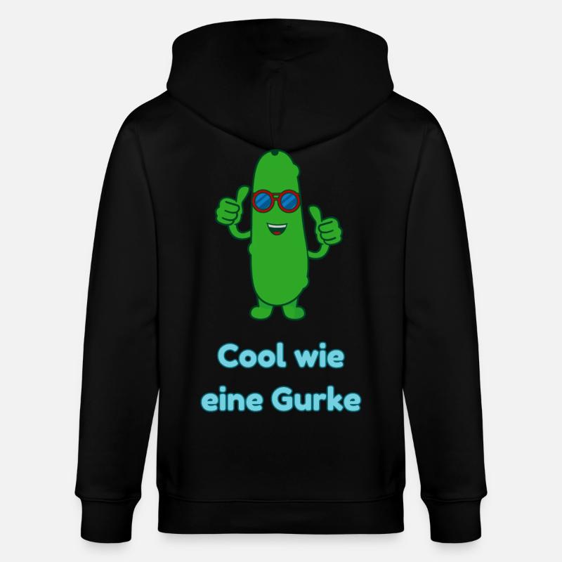Cool wie eine Gurke - Stanley/Stella Unisex Bio-Kapuzenjacke CULTIVATOR  - Schwarz