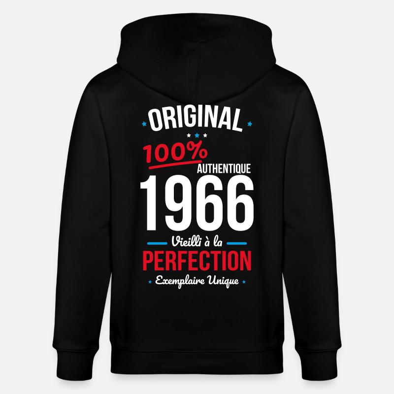 1966 – Original – Unique copy - Stanley/Stella CULTIVATOR  Unisex Organic Hooded Jacket - black