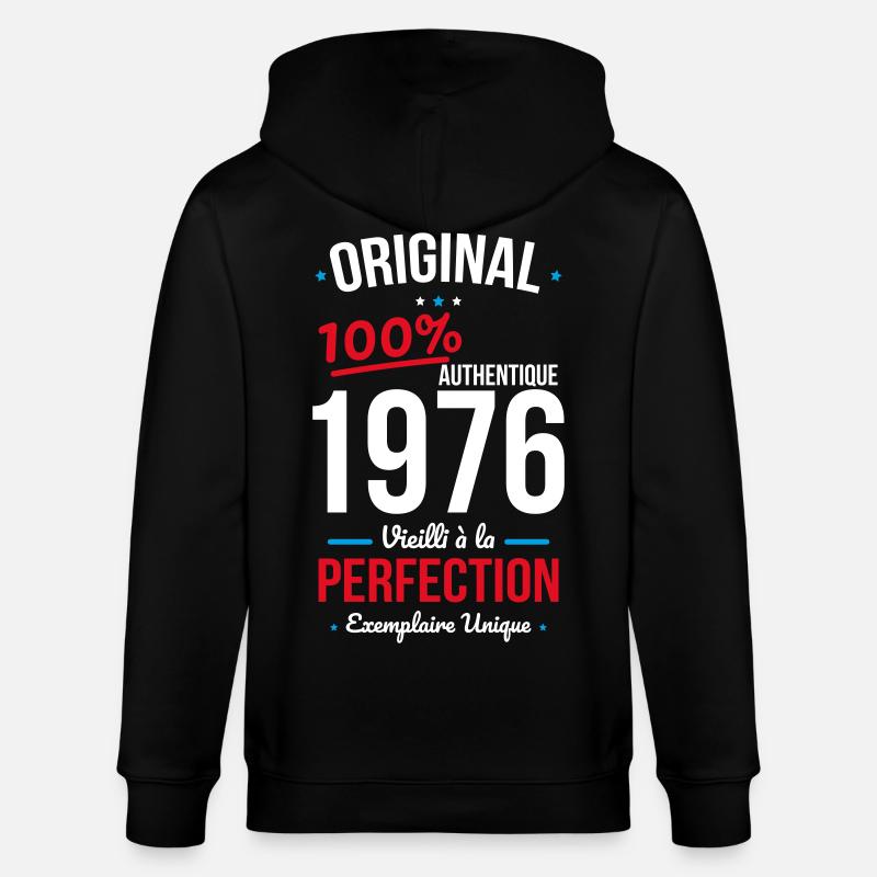 1976 – Original – Einzigartiges Exemplar - Stanley/Stella Unisex Bio-Kapuzenjacke CULTIVATOR  - Schwarz