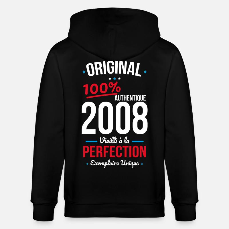 2008 – Original – Exemplaire unique - Veste à capuche bio CULTIVATOR Stanley/Stella Unisexe - noir