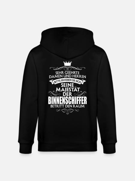 BINNENSCHIFFER - Stanley/Stella Unisex Bio-Kapuzenjacke CULTIVATOR - Schwarz