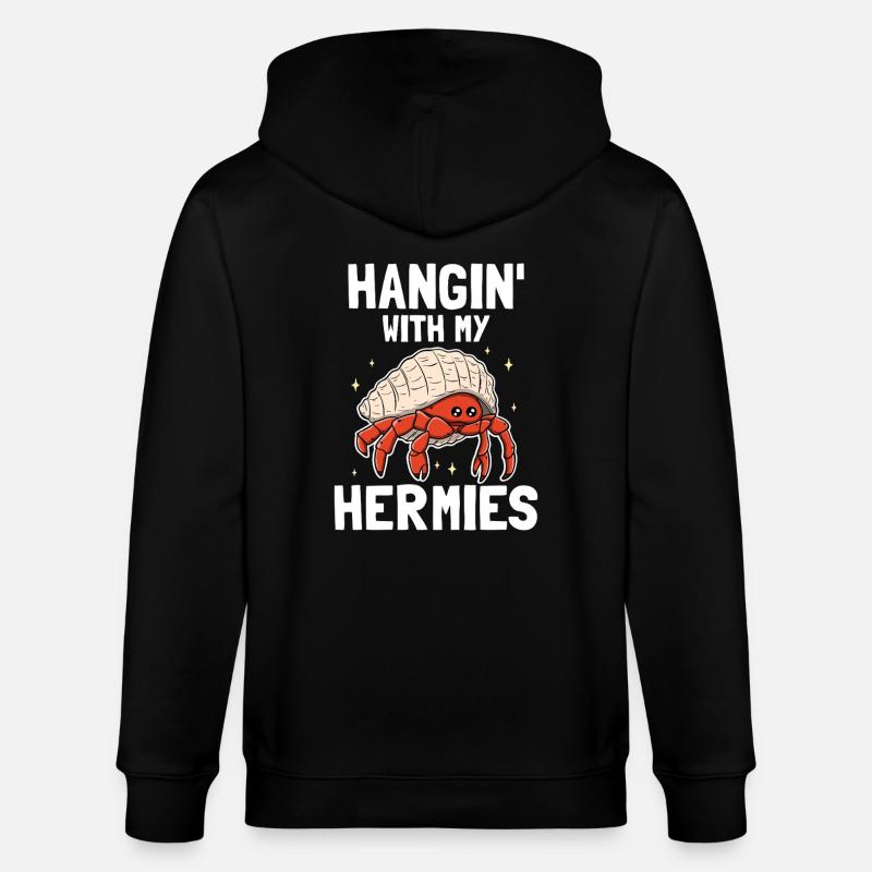 Traîner avec mes Hermies - Veste à capuche bio CULTIVATOR Stanley/Stella Unisexe - noir