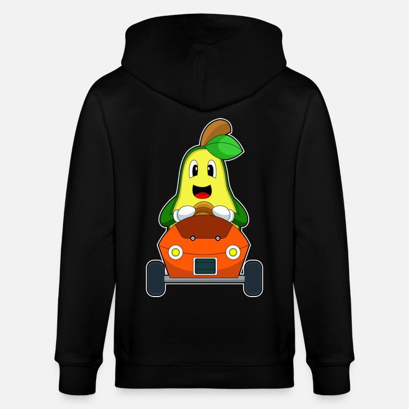 Avocado Auto - Stanley/Stella Unisex Bio-Kapuzenjacke CULTIVATOR  - Schwarz