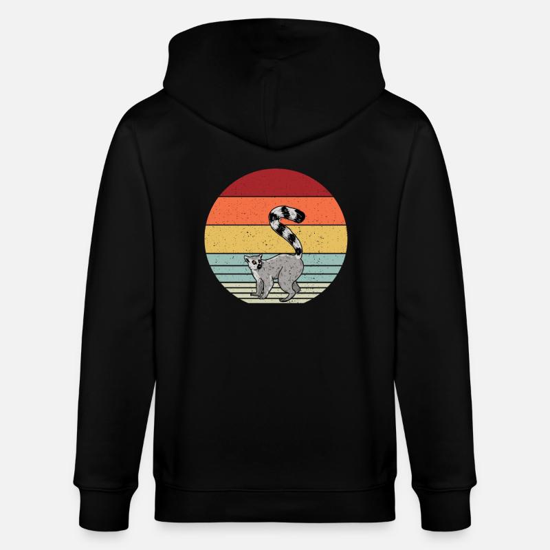 Lemur - Stanley/Stella Unisex Bio-Kapuzenjacke CULTIVATOR  - Schwarz