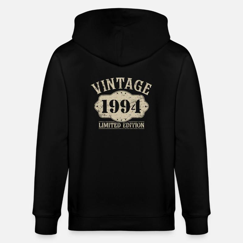 1994 Édition limitée 30e anniversaire - Veste à capuche bio CULTIVATOR Stanley/Stella Unisexe - noir