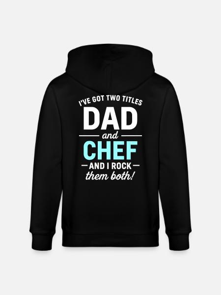 Dad and Father's Day Design - Stanley/Stella CULTIVATOR  Unisex Organic Hooded Jacket - black