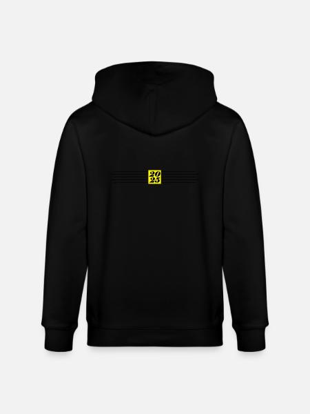 2025 Year Element - Stanley/Stella CULTIVATOR  Unisex Organic Hooded Jacket - black