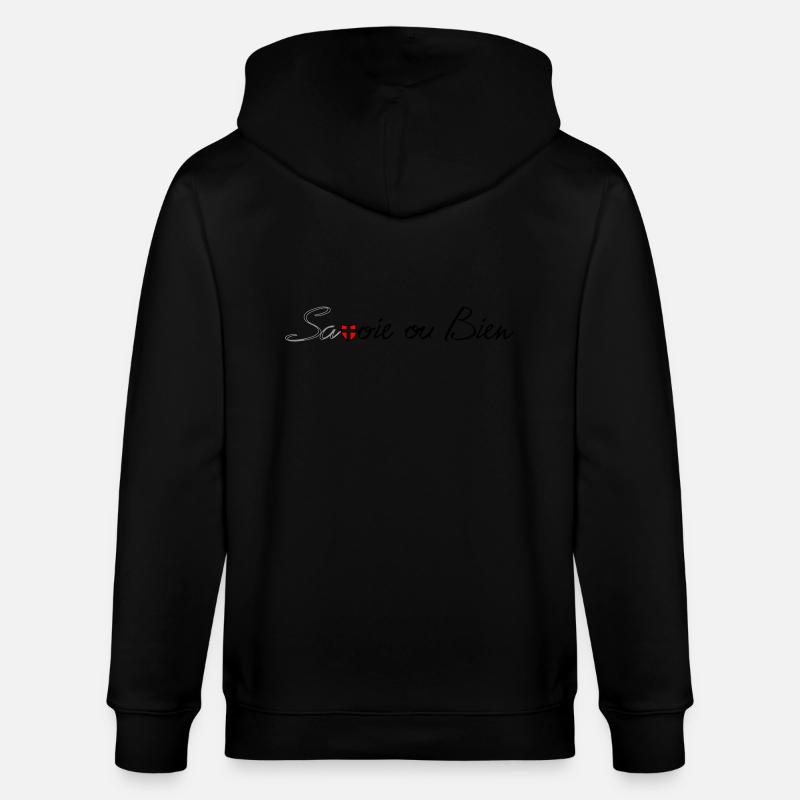 savoie ou bien - Veste à capuche bio CULTIVATOR Stanley/Stella Unisexe - noir