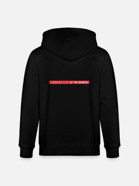 Not much going on - Stanley/Stella CULTIVATOR  Unisex Organic Hooded Jacket - black