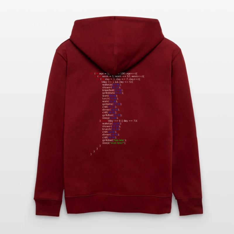 My Life - Java Code Stanley/Stella CULTIVATOR  Unisex Organic Hooded Jacket