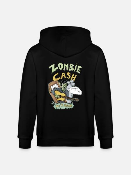 Zombie Cash - Stanley/Stella Unisex Bio-Kapuzenjacke CULTIVATOR - Schwarz