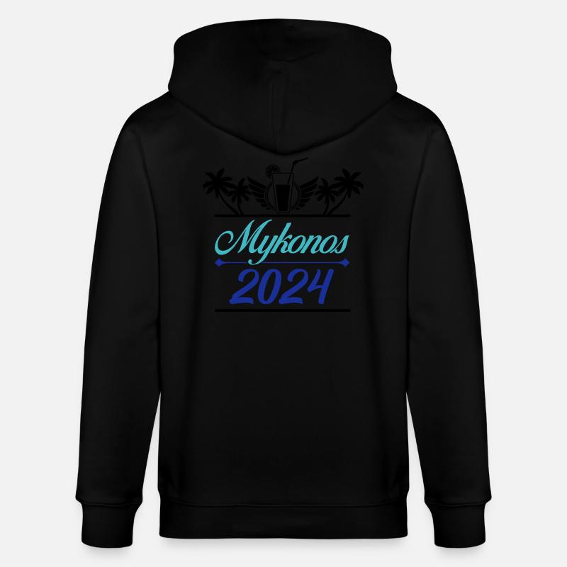 Mykonos 2024 - Veste à capuche bio CULTIVATOR Stanley/Stella Unisexe - noir