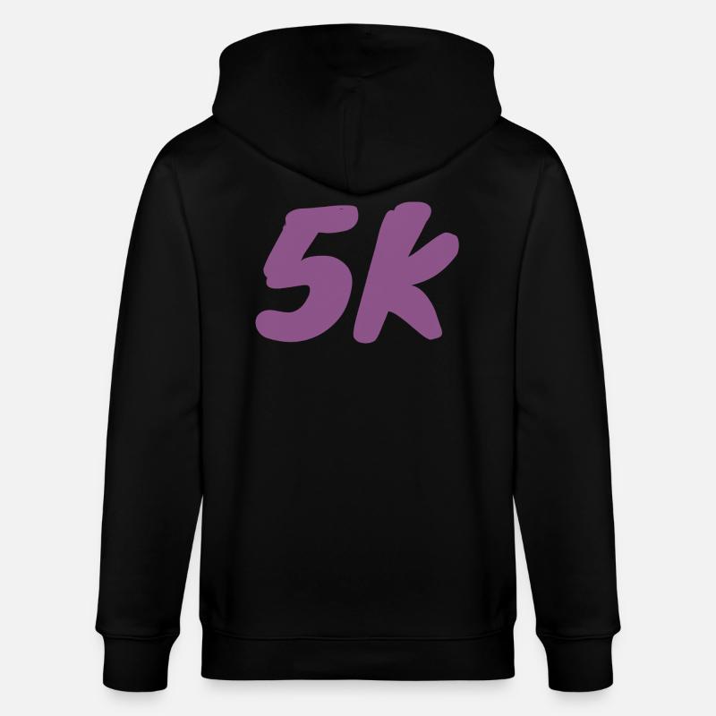 5K_langsame Läufer - Stanley/Stella Unisex Bio-Kapuzenjacke CULTIVATOR  - Schwarz