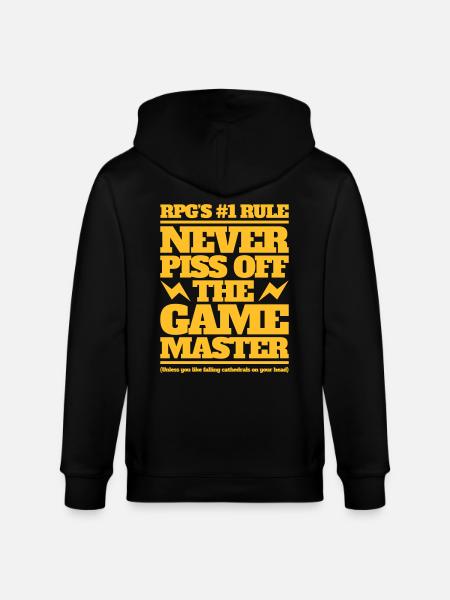 Never piss off the GM - Stanley/Stella CULTIVATOR  Unisex Organic Hooded Jacket - black
