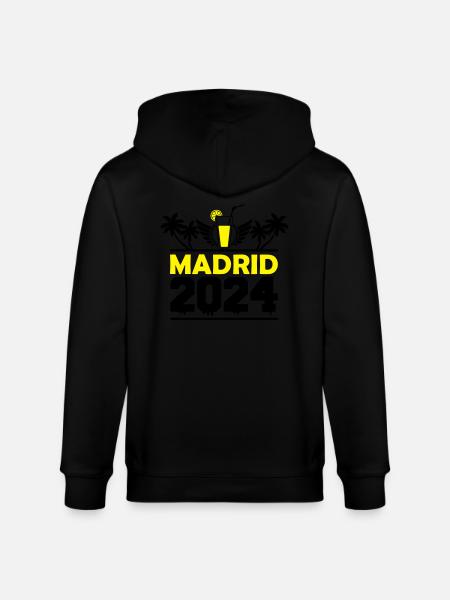 Madrid 2024 - Veste à capuche bio CULTIVATOR Stanley/Stella Unisexe - noir