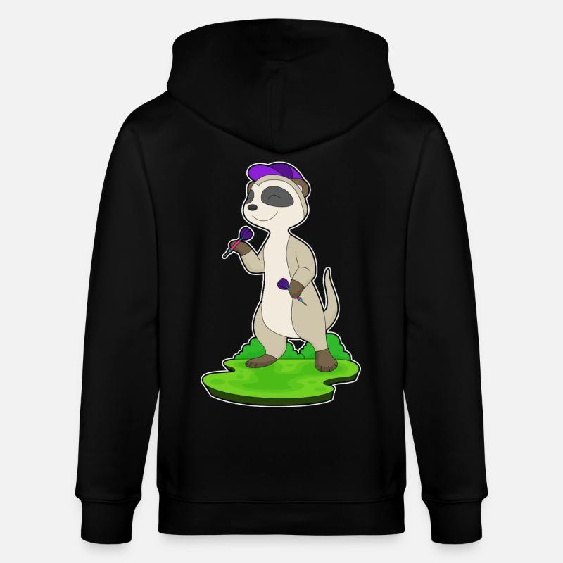 Fléchette suricate - Veste à capuche bio CULTIVATOR Stanley/Stella Unisexe - noir