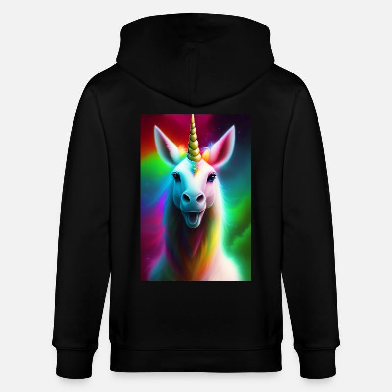 Licorne - Veste à capuche bio CULTIVATOR Stanley/Stella Unisexe - noir