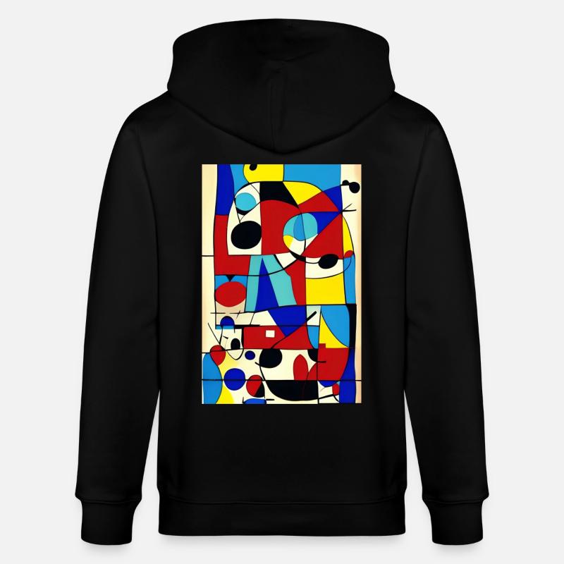 Abstrakte Kunst - Stanley/Stella Unisex Bio-Kapuzenjacke CULTIVATOR  - Schwarz