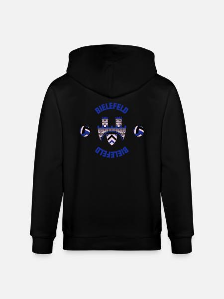 Bielefeld (ID: 001013) - Stanley/Stella Unisex Bio-Kapuzenjacke CULTIVATOR  - Schwarz