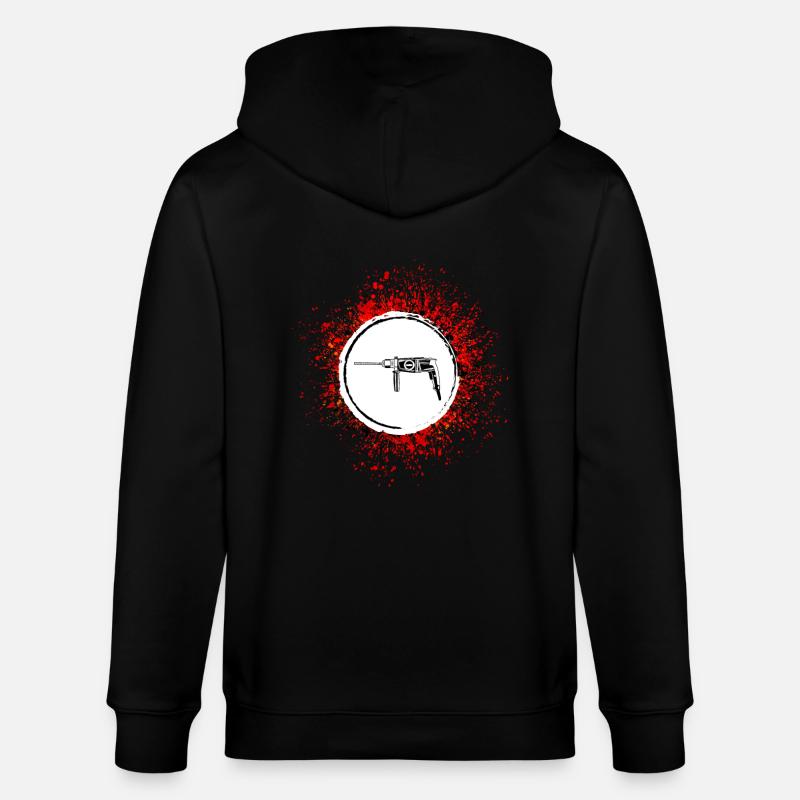 Perceuse électrique Icon Tool - Veste à capuche bio CULTIVATOR Stanley/Stella Unisexe - noir