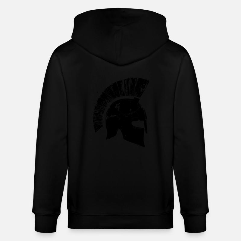 Icône du casque Spartan - Veste à capuche bio CULTIVATOR Stanley/Stella Unisexe - noir