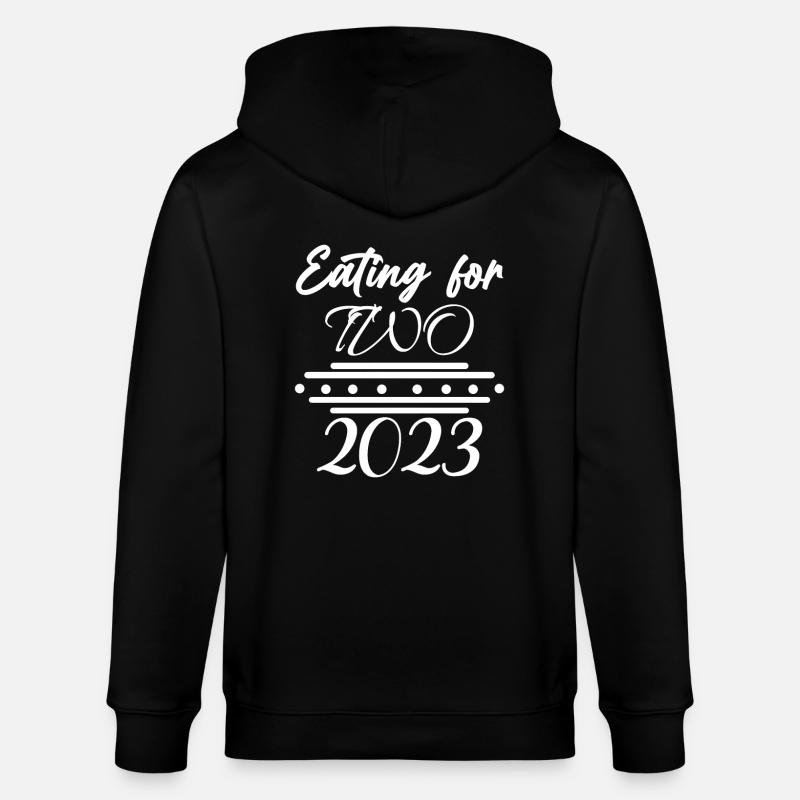Jumelles Grossesse Enceinte 2023 - Veste à capuche bio CULTIVATOR Stanley/Stella Unisexe - noir