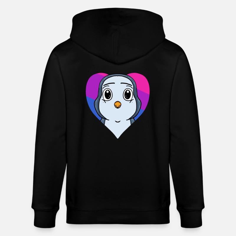 Bisexuell Pinguin Geschenk - Stanley/Stella Unisex Bio-Kapuzenjacke CULTIVATOR  - Schwarz