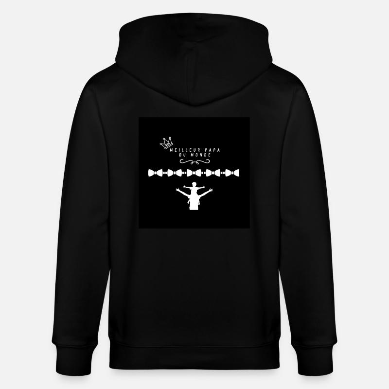 Meilleur papa du monde 3 - Veste à capuche bio CULTIVATOR Stanley/Stella Unisexe - noir