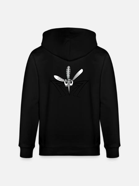 Mosquito - Stanley/Stella CULTIVATOR  Unisex Organic Hooded Jacket - black