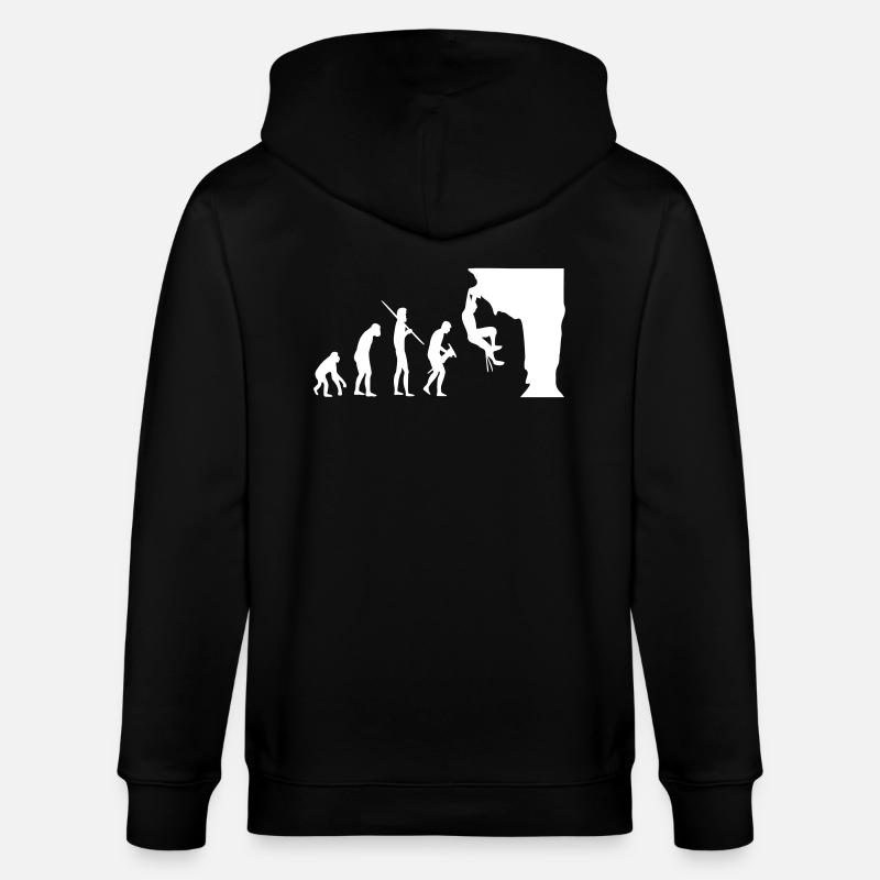 Climbing Evolution - Stanley/Stella Unisex Bio-Kapuzenjacke CULTIVATOR  - Schwarz