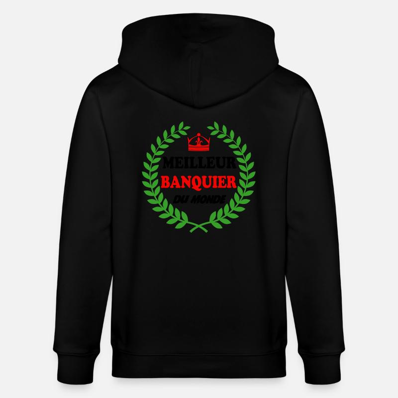 MEILLEUR BANQUIER DU MONDE - Veste à capuche bio CULTIVATOR Stanley/Stella Unisexe - noir