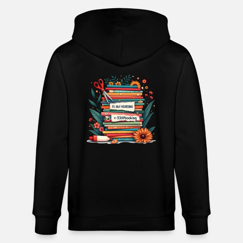 Handgefertigte Karten Scrapbooking Basteln - Stanley/Stella Unisex Bio-Kapuzenjacke CULTIVATOR  - Schwarz