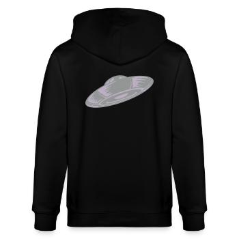 Unidentified Flying Object Mystery - Stanley/Stella CULTIVATOR  Unisex Organic Hooded Jacket - black - Back - Anna (173cm)