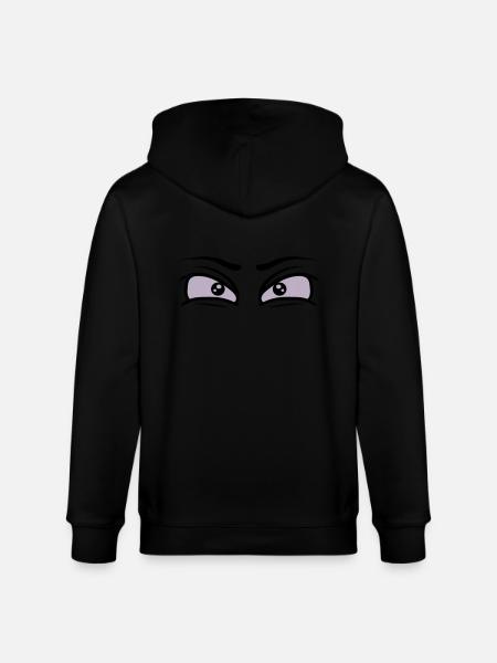 Willpower Determined eyes - Stanley/Stella CULTIVATOR Unisex Organic Hooded Jacket - black