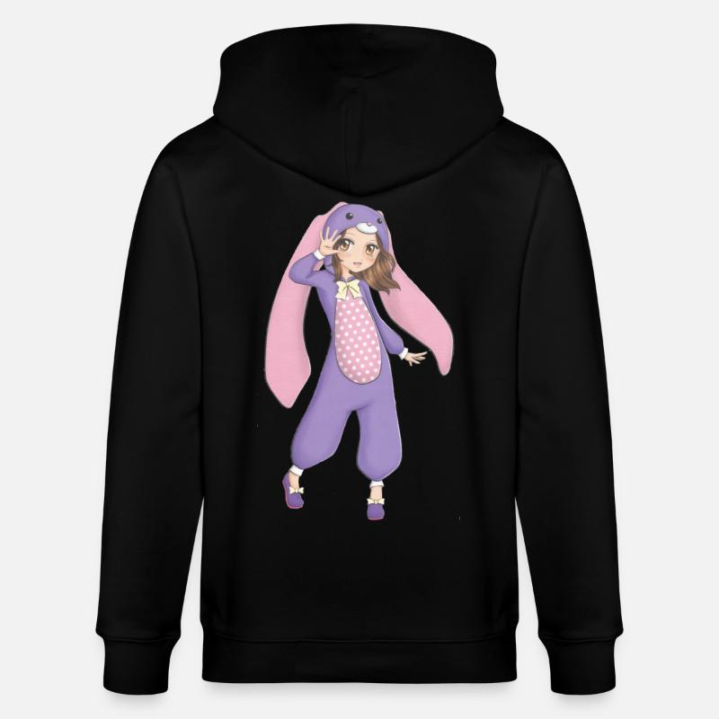 Manga - Stanley/Stella CULTIVATOR  Unisex Organic Hooded Jacket - black