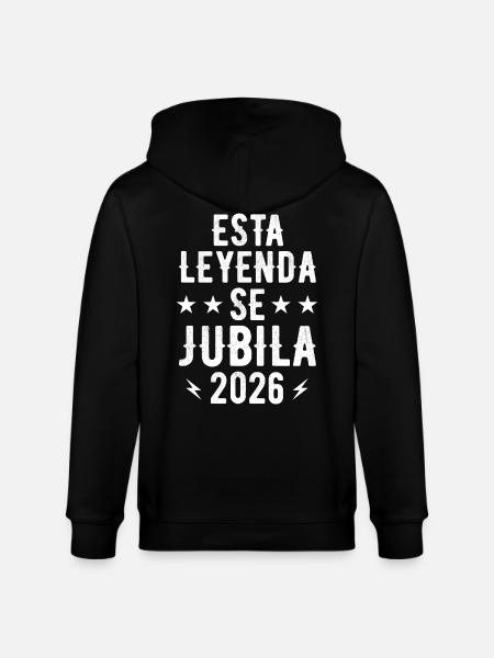 This Legend Retires 2026 - Stanley/Stella CULTIVATOR Unisex Organic Hooded Jacket - black