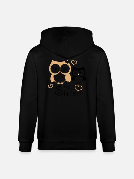 Big Sister - Stanley/Stella CULTIVATOR Unisex Organic Hooded Jacket - black
