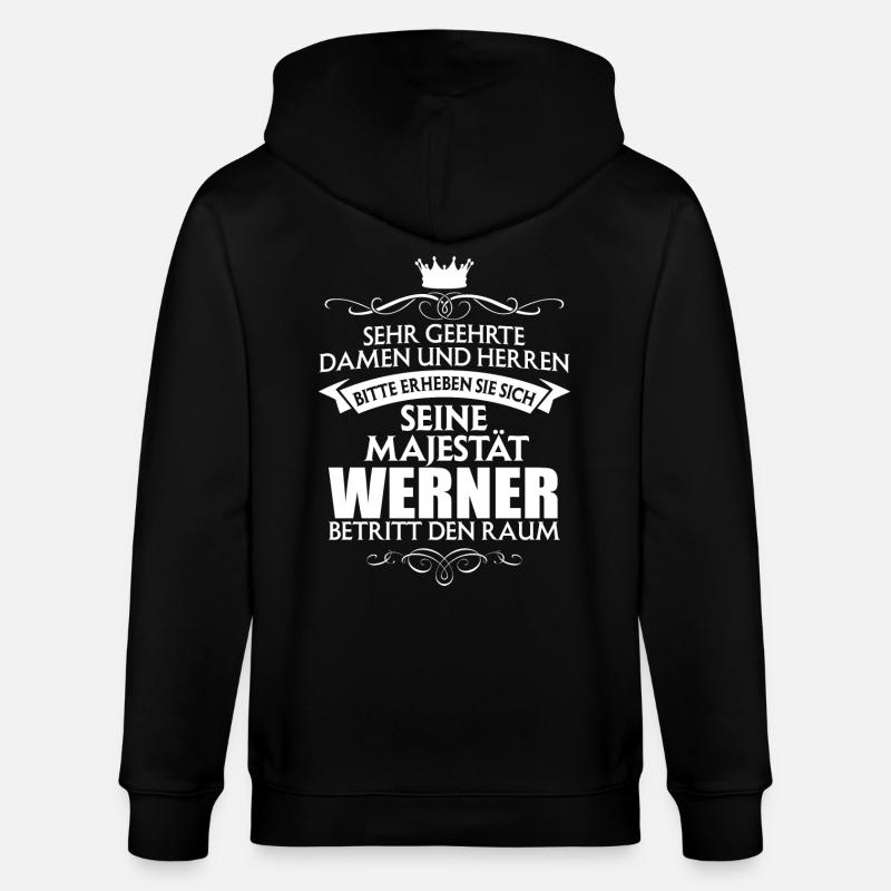 WERNER - Stanley/Stella Unisex Bio-Kapuzenjacke CULTIVATOR - Schwarz